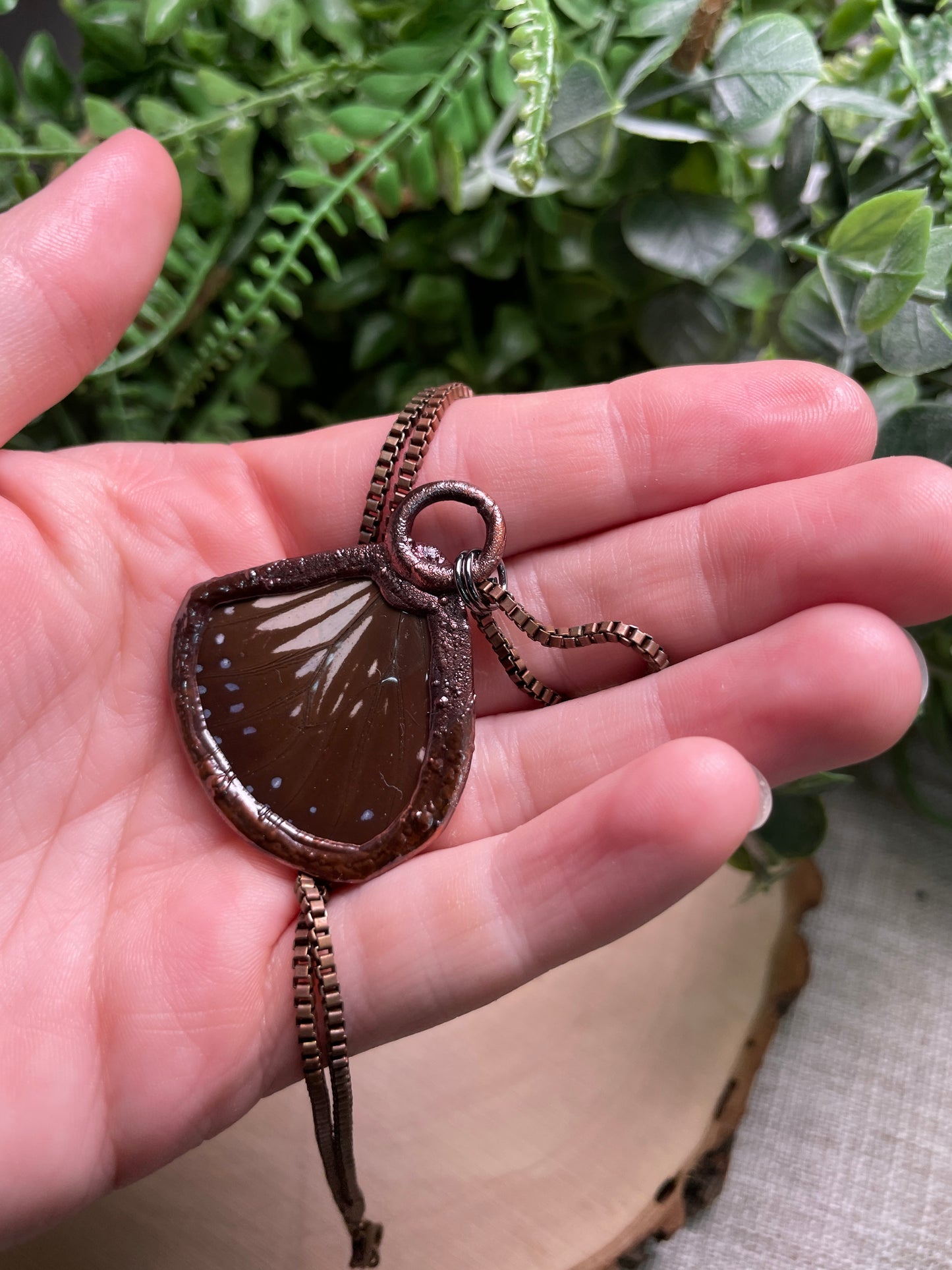 Labradorite Butterfly Wing Necklace