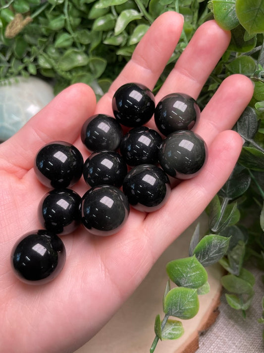 Rainbow Obsidian Sphere