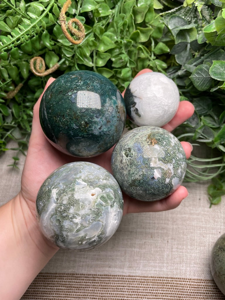 Moss Agate Sphere