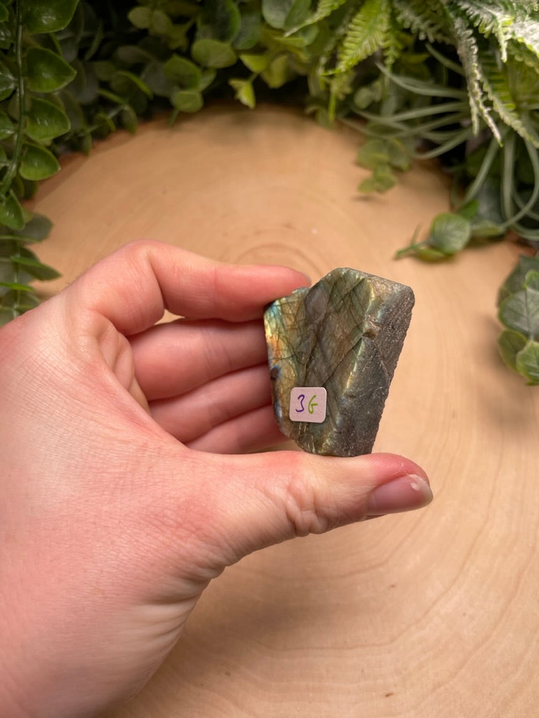 Labradorite Half-Polished Slab