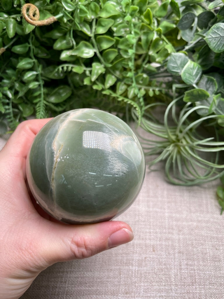 Green Moonstone Sphere