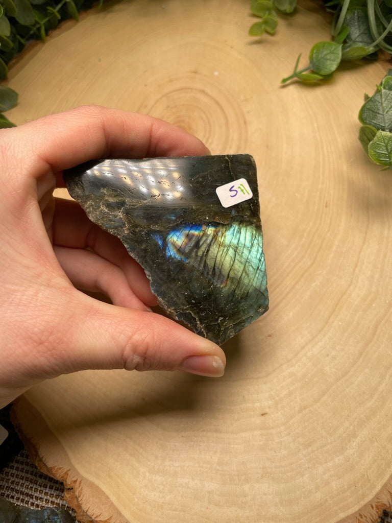 Labradorite Half-Polished Slab