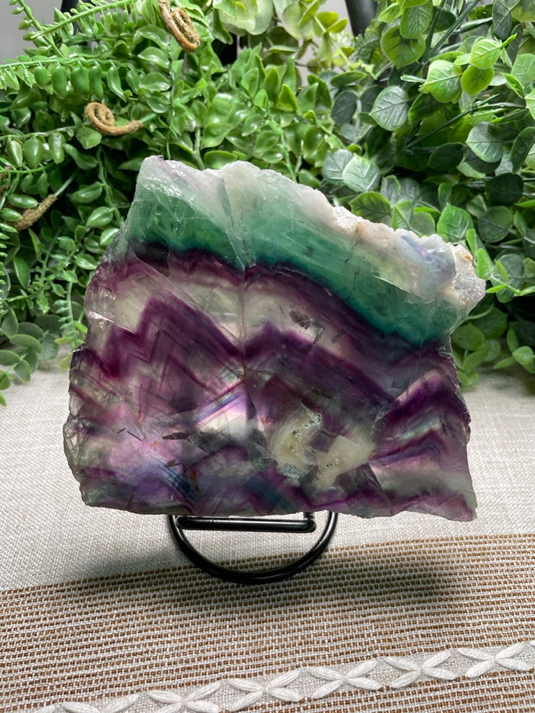 XL Rainbow Fluorite Slab