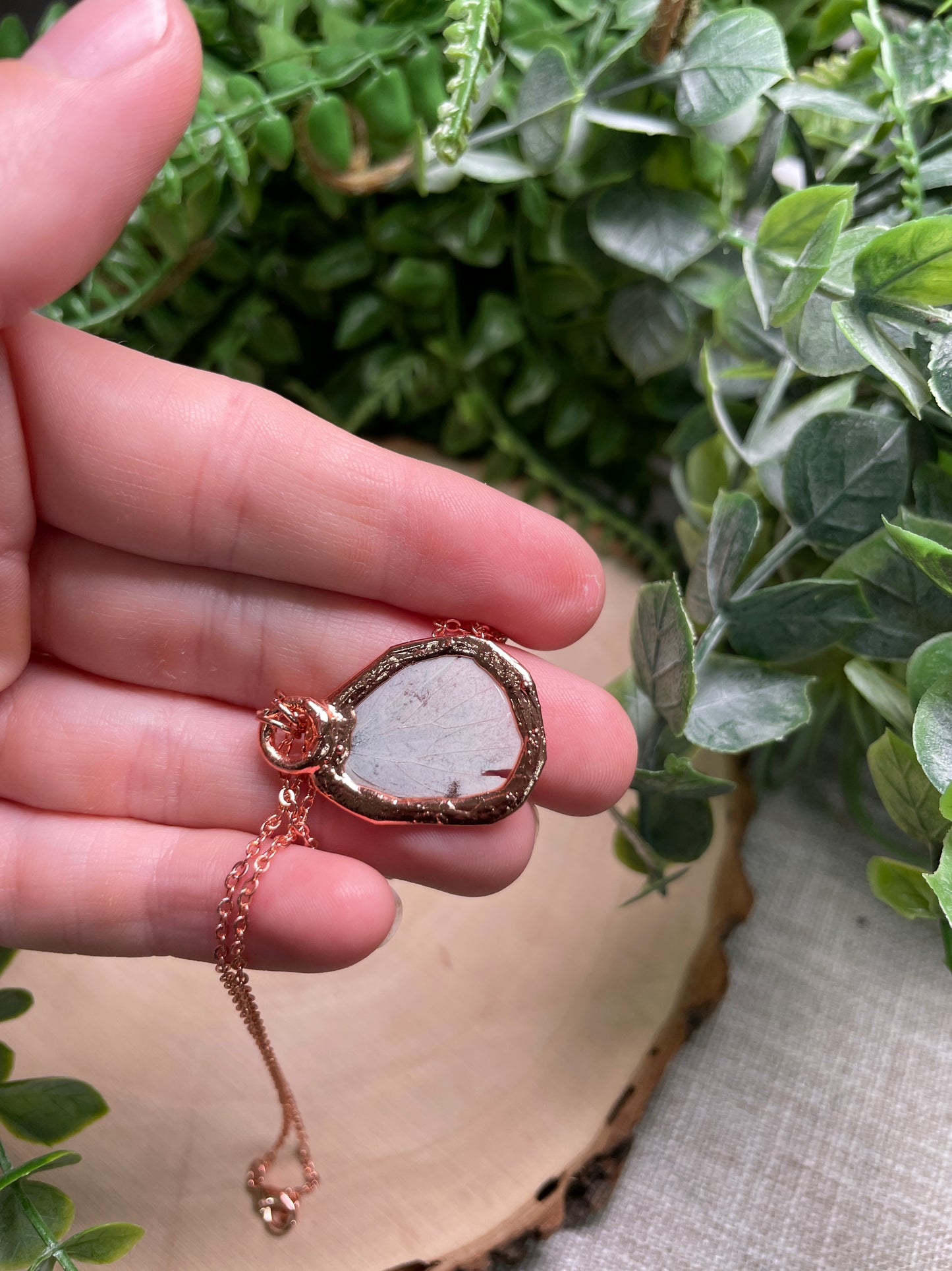 Garnet Butterfly Wing Necklace