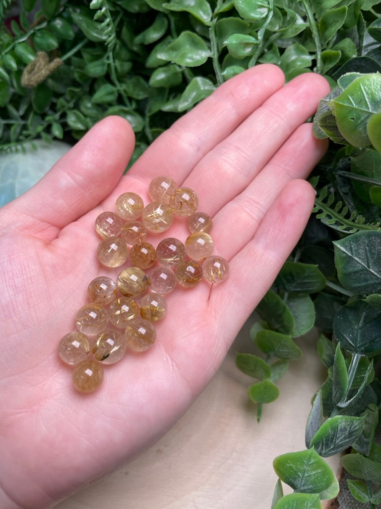 Golden Rutile Quartz Sphere