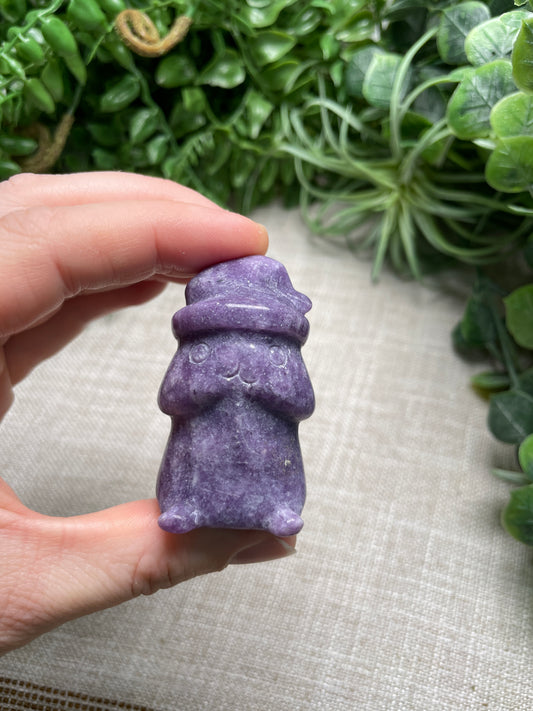 Lepidolite Chibi Penis with Winter Hat