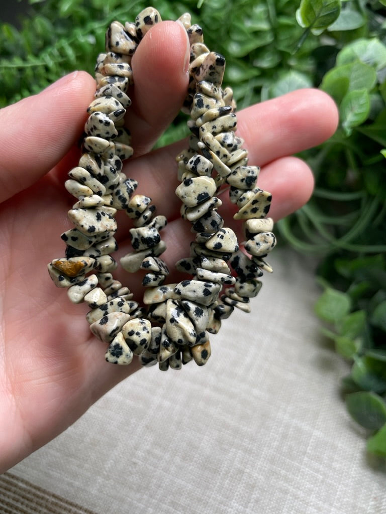 Dalmatian Jasper Chip Bracelet