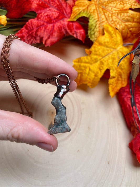 Yooperlite Witch's Broomstick Necklace