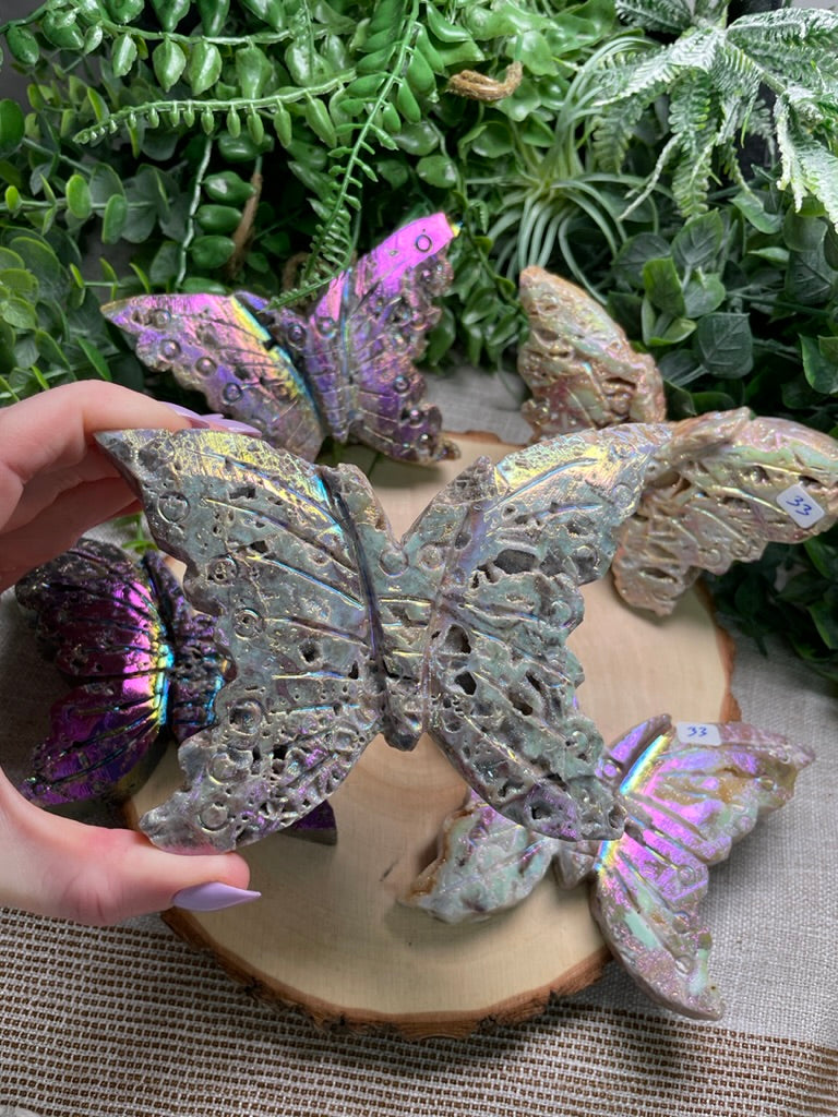 Aura Plated Sphalerite Butterfly