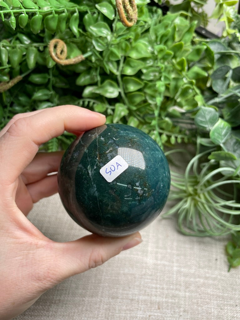 Moss Agate Sphere