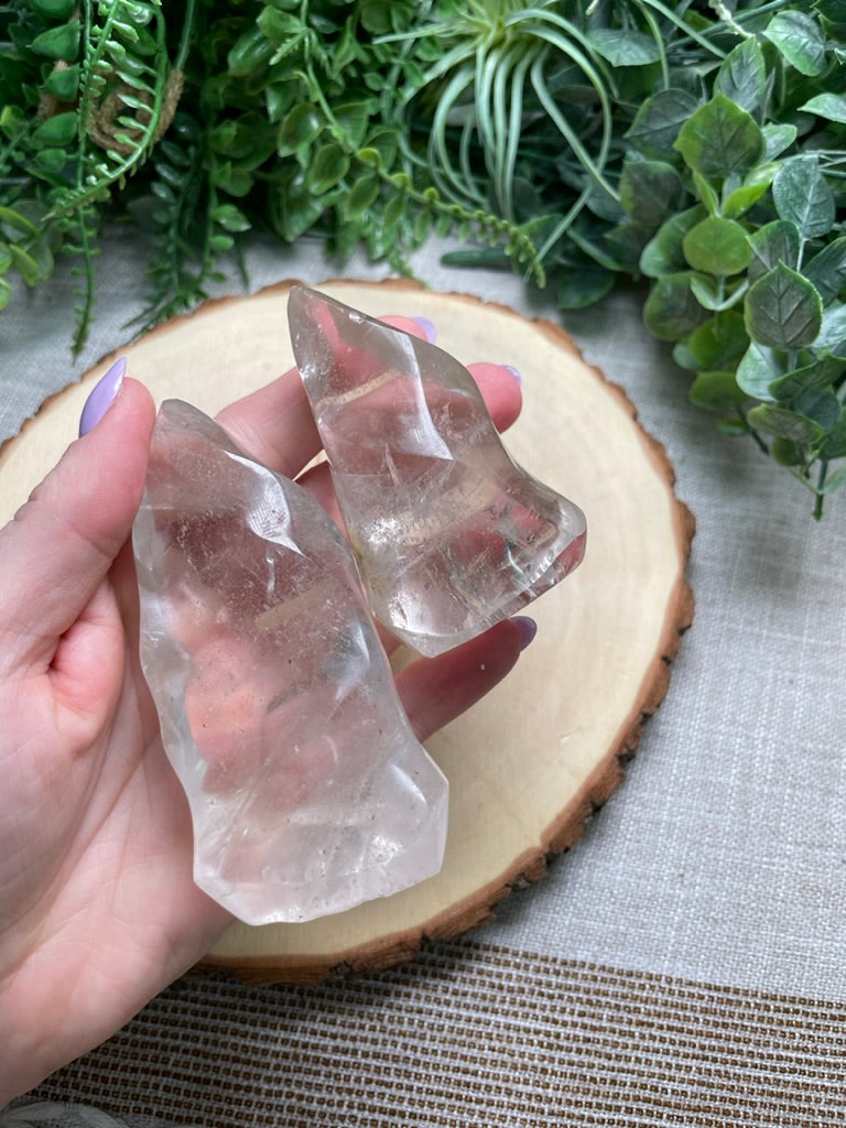 Clear Quartz Flame