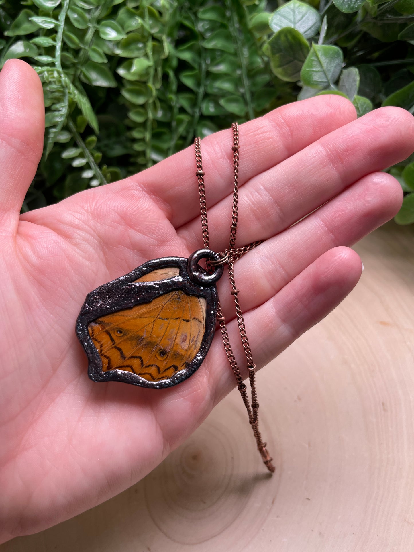 Labradorite Butterfly Wing Necklace