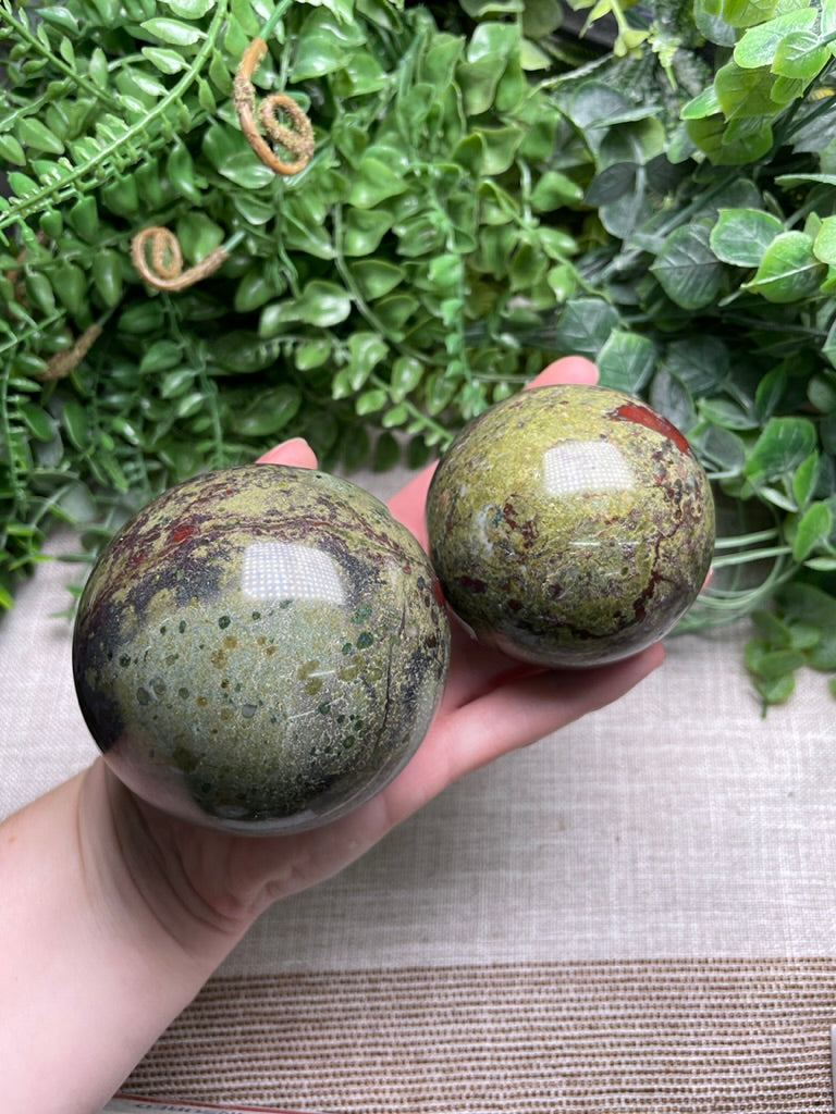 Dragon Blood Jasper Sphere