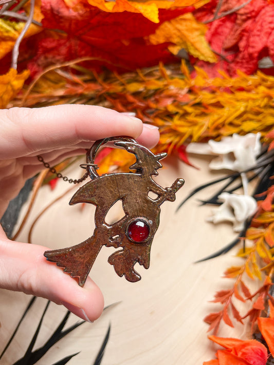 Garnet Witch Necklace