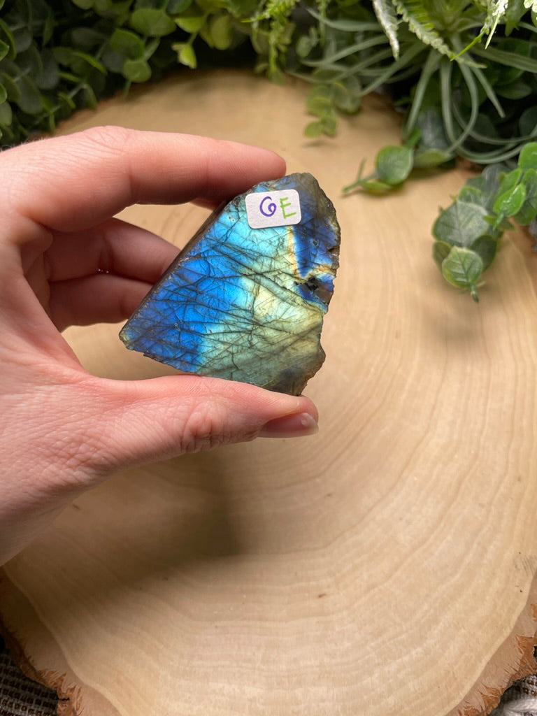 Labradorite Half-Polished Slab