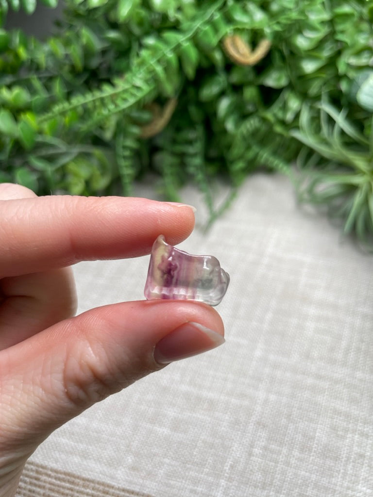 Fluorite Mini Santa's Sleigh