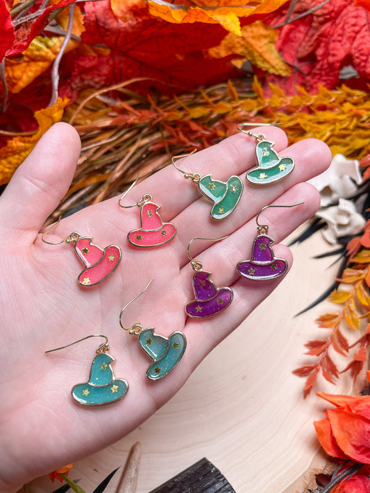 Witch Hat Earrings