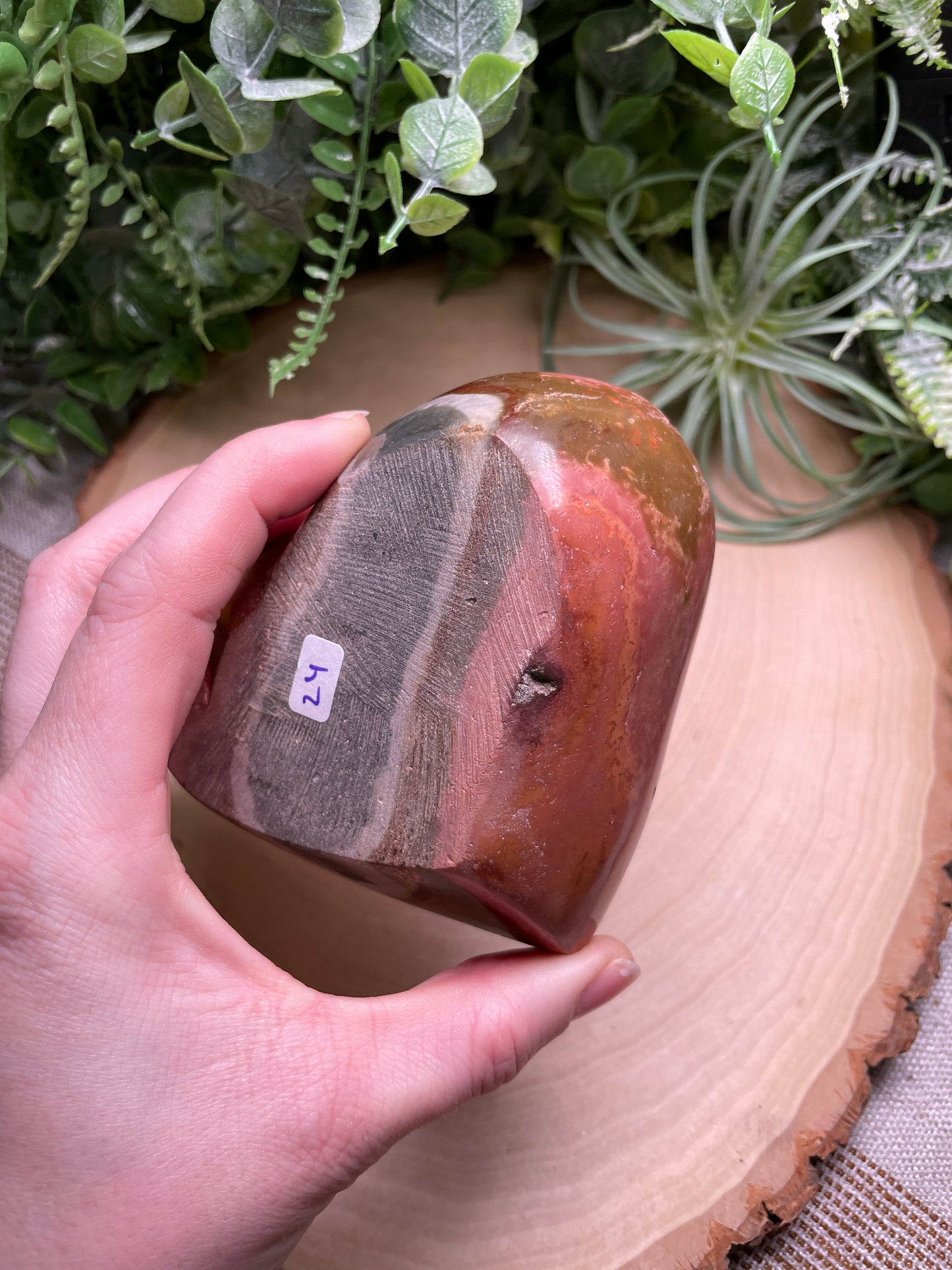 Polychrome Jasper Heart Bowl