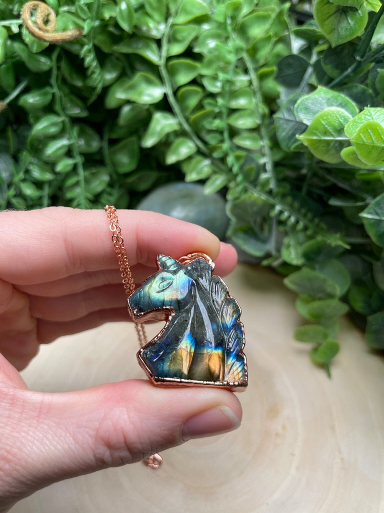 Labradorite Unicron Necklace