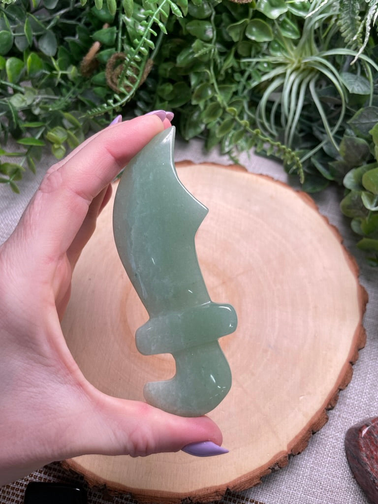 Green Aventurine Sword