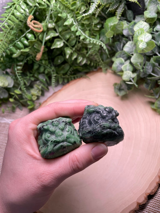 Ruby Zoisite Chinese Lion