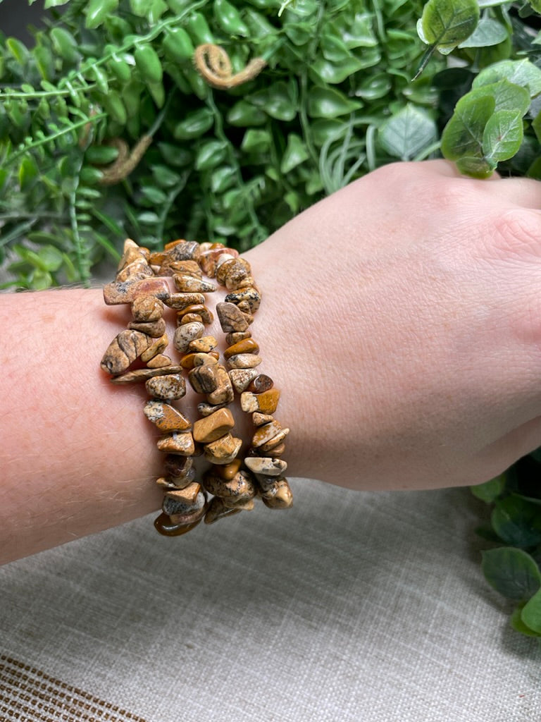 Landscape Jasper Chip Bracelet