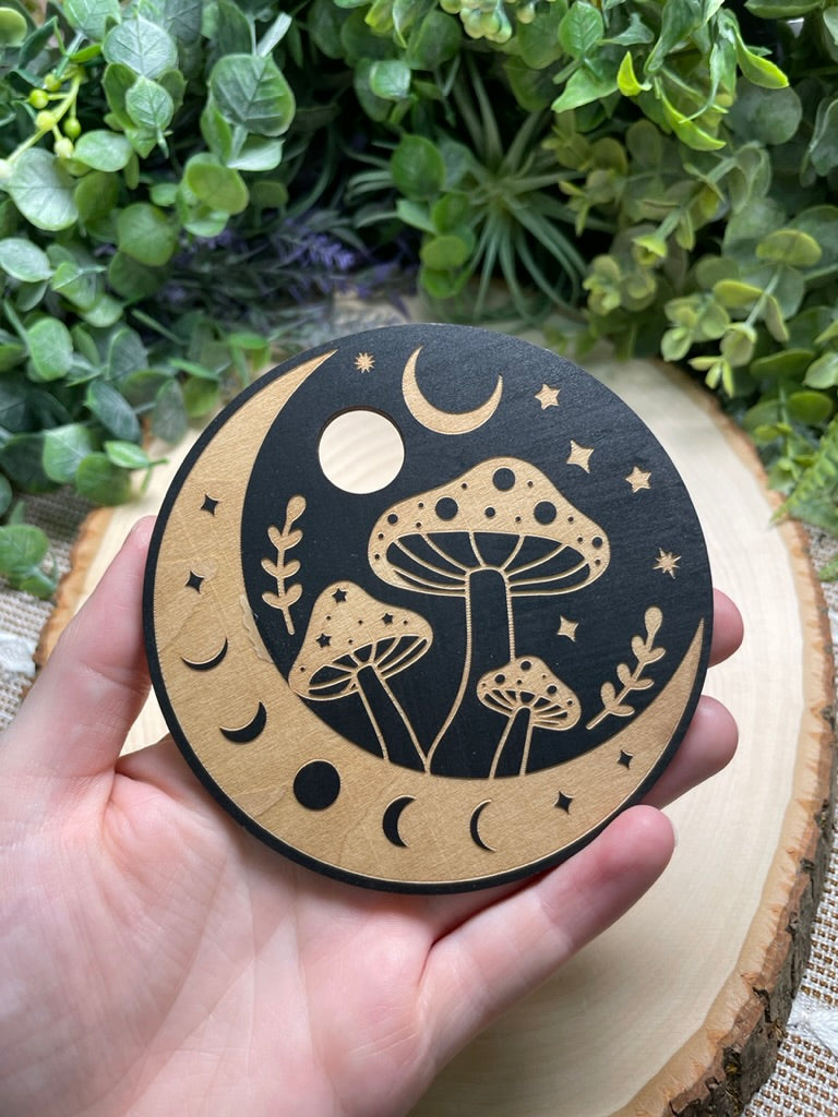 Celestial Wooden Sphere Holder