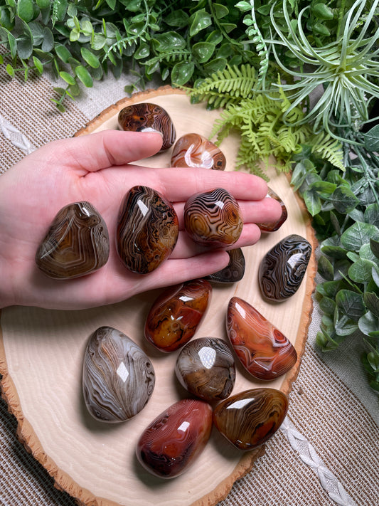 Red Sardonyx Palm Stone