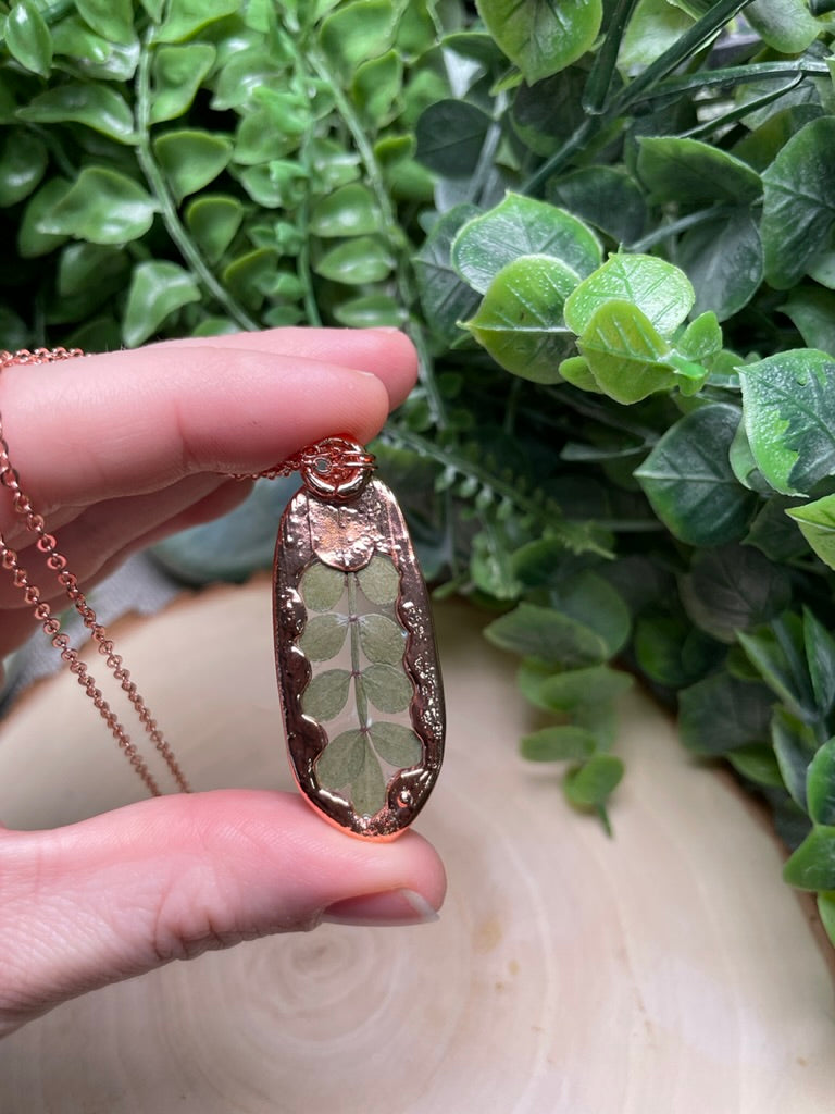 Fern and Prehnite Necklace