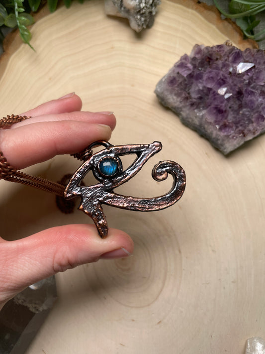 Labradorite Eye of Ra Necklace