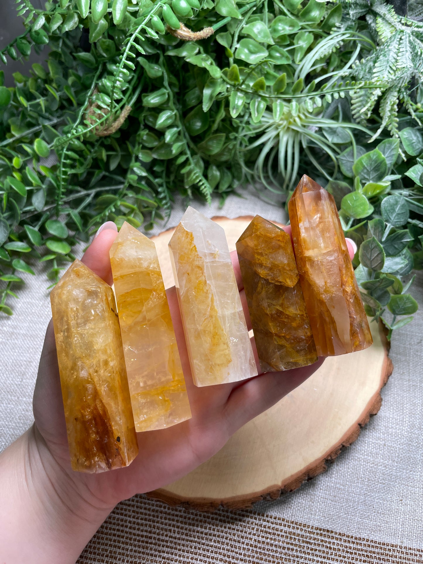 Golden Healer Quartz Tower