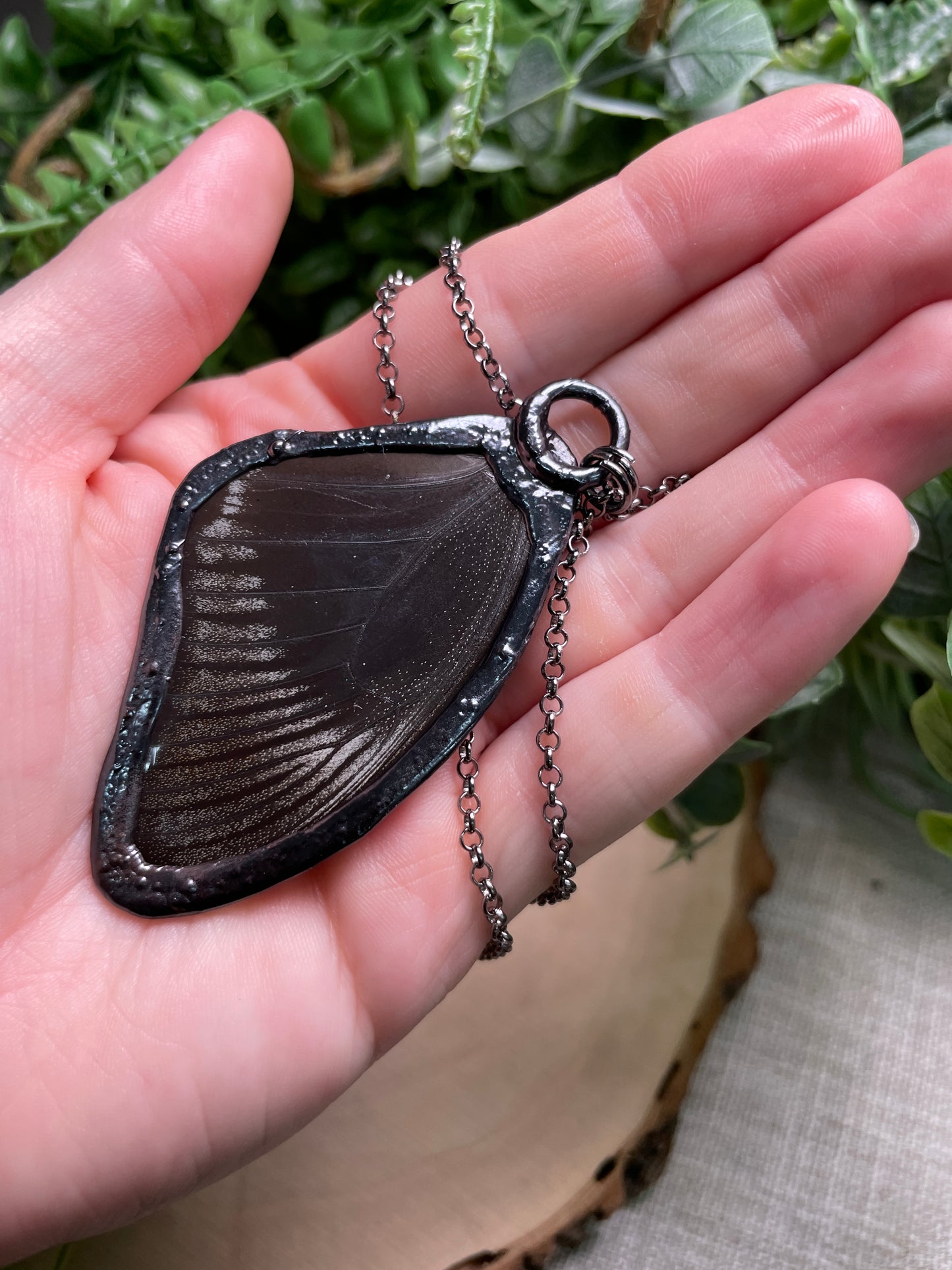 Labradorite Butterfly Wing Necklace