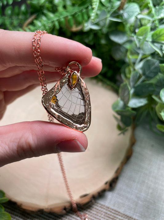 Tigers Eye Butterfly Wing Necklace