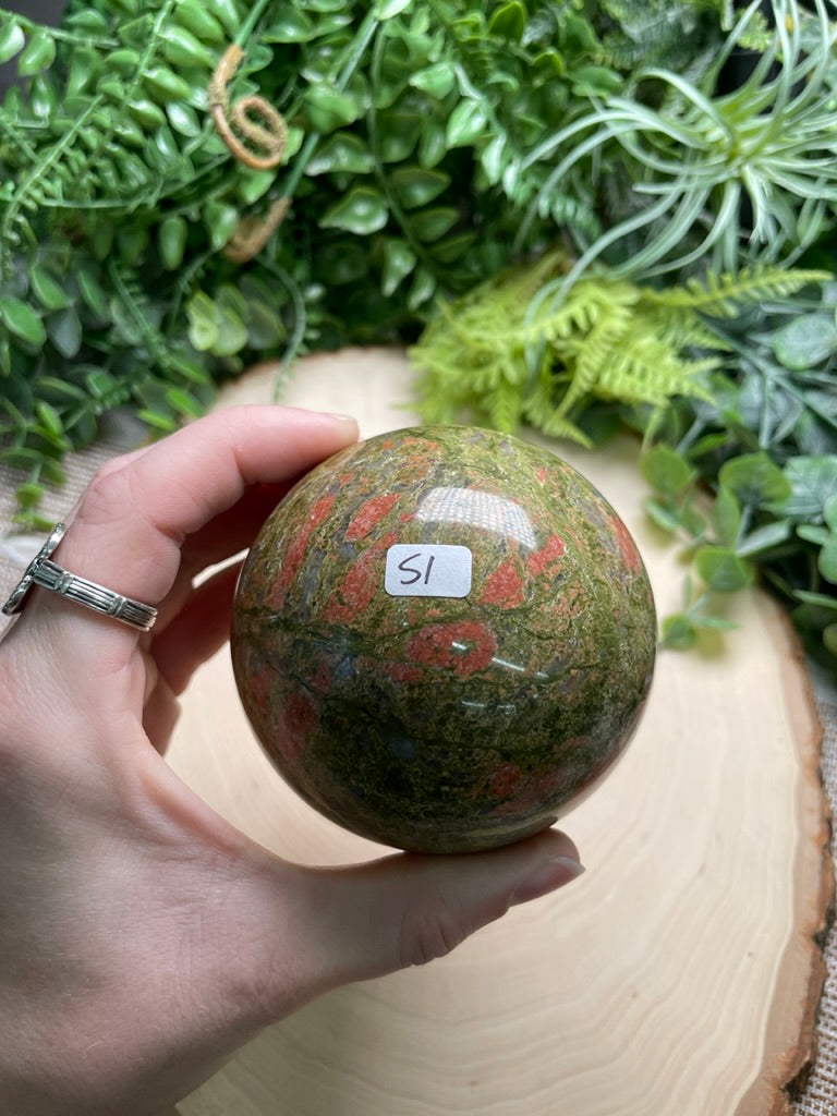 Unakite Jasper Sphere