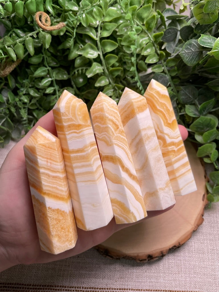 Yellow Calcite Tower