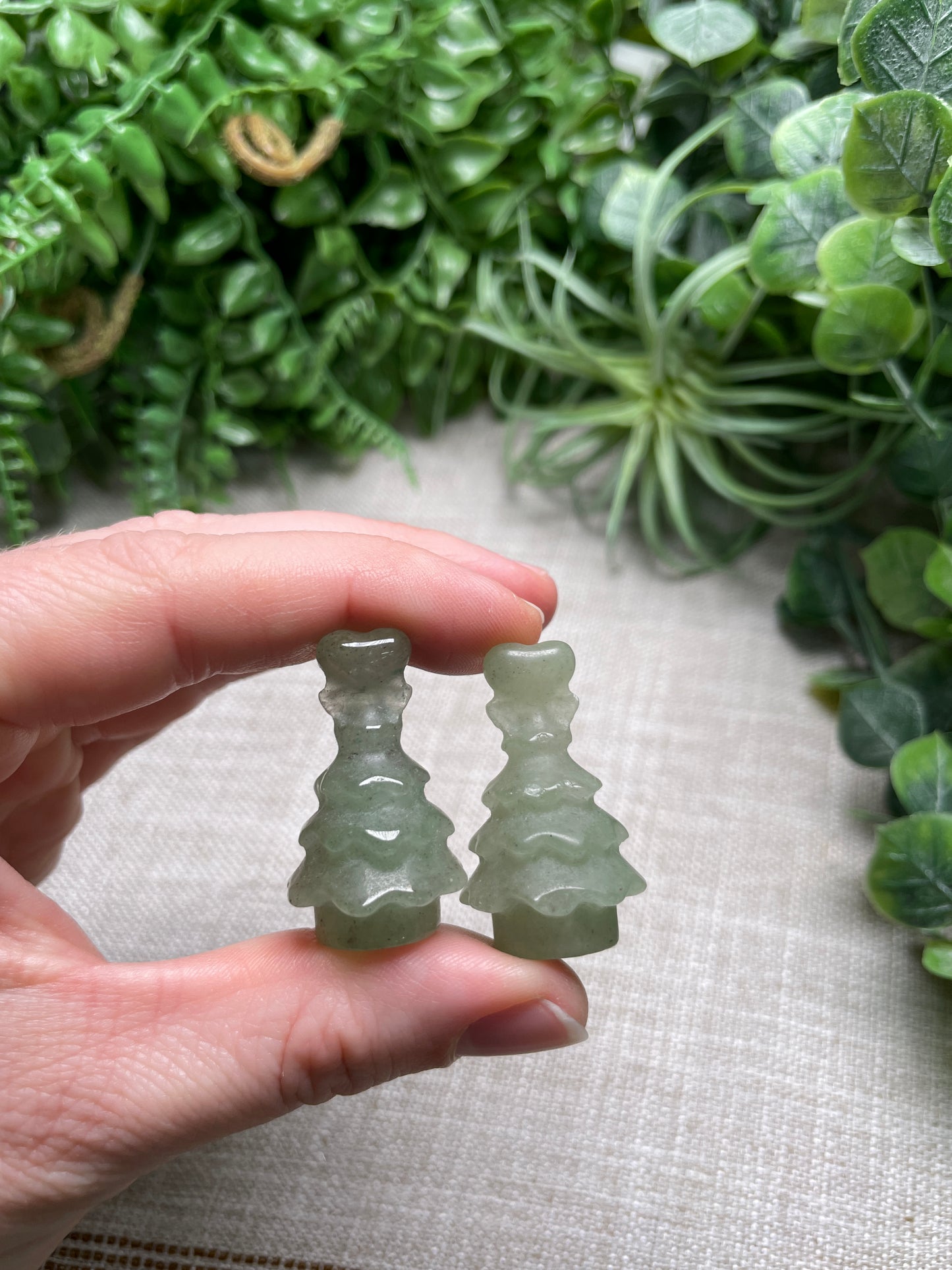 Green Aventurine Christmas Tree