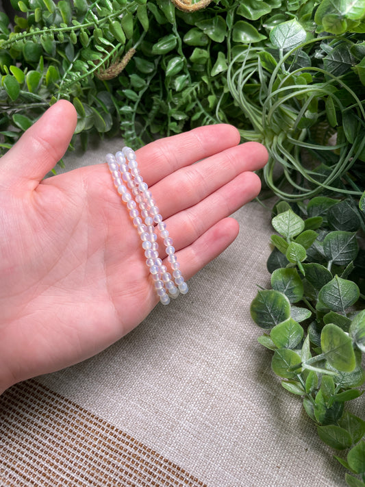 Opalite 4mm Beaded Bracelet