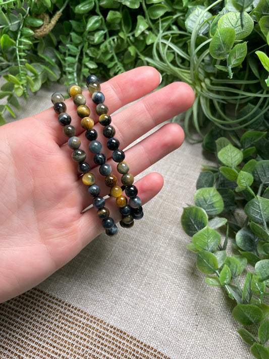 Dream Tigers Eye 6mm Beaded Bracelet