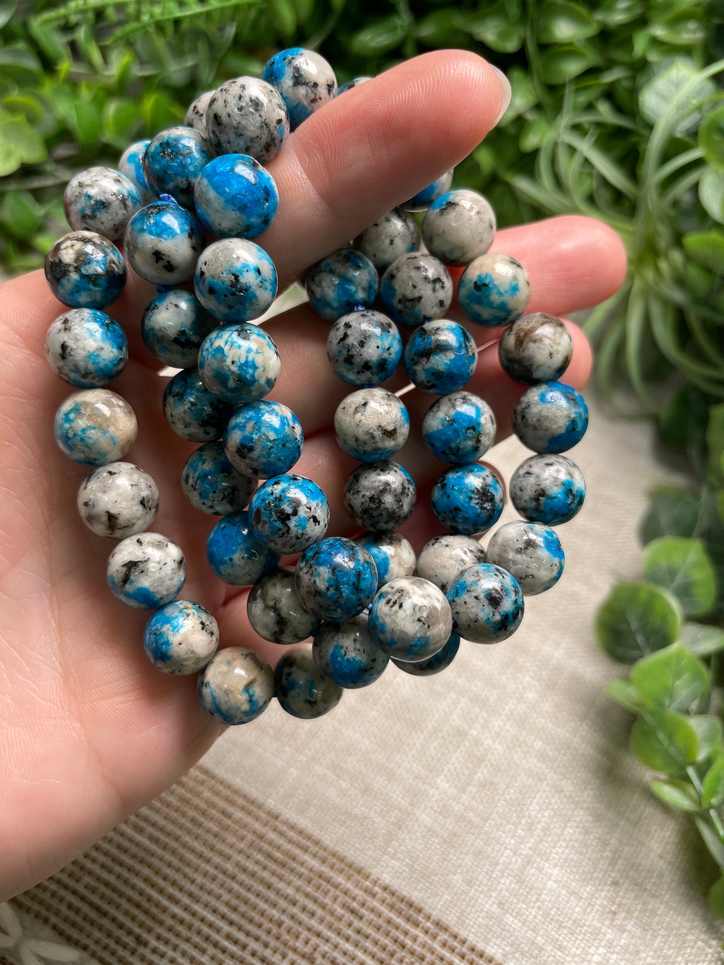 K-2 Jasper 10mm Beaded Bracelet