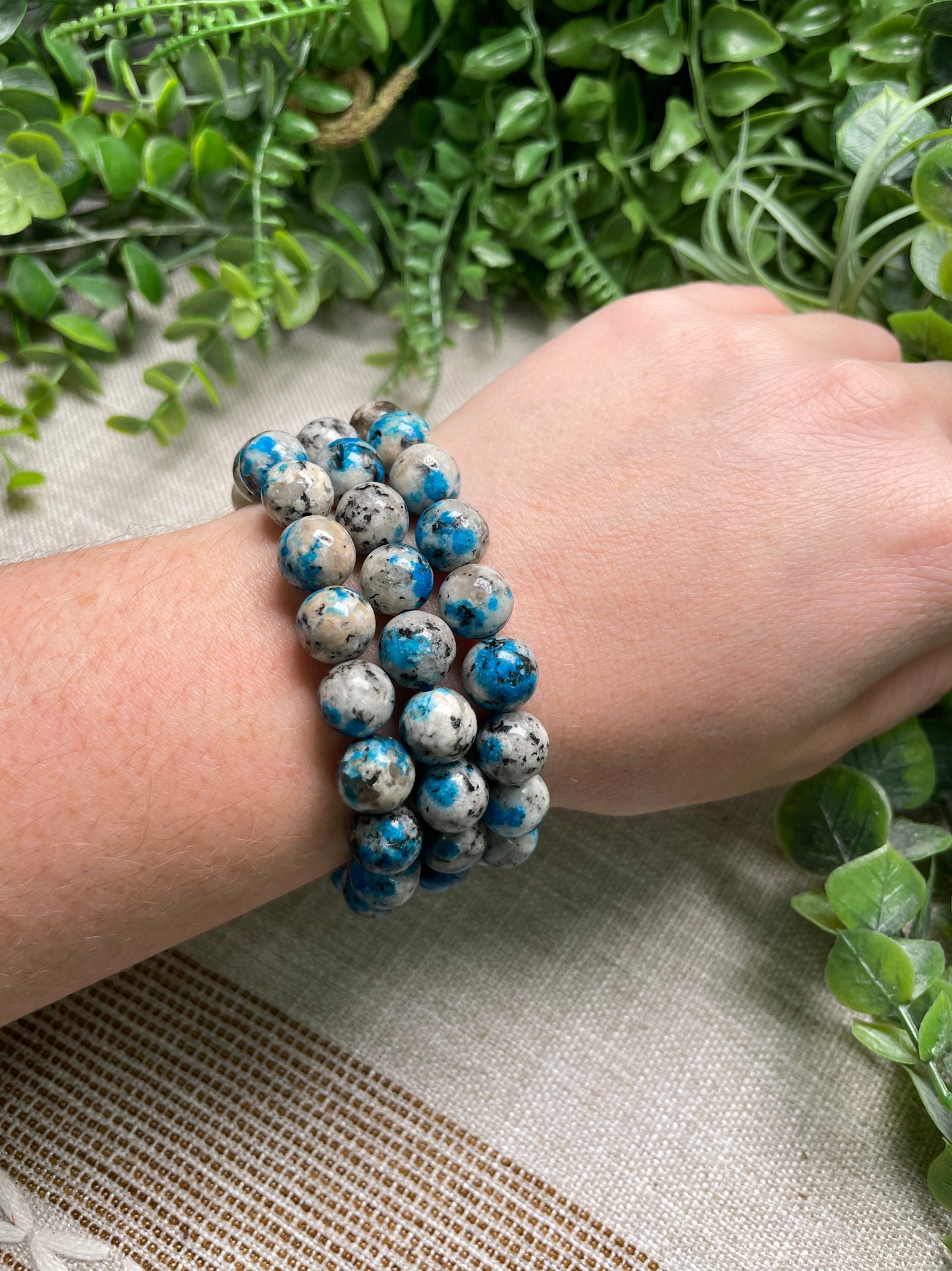 K-2 Jasper 10mm Beaded Bracelet