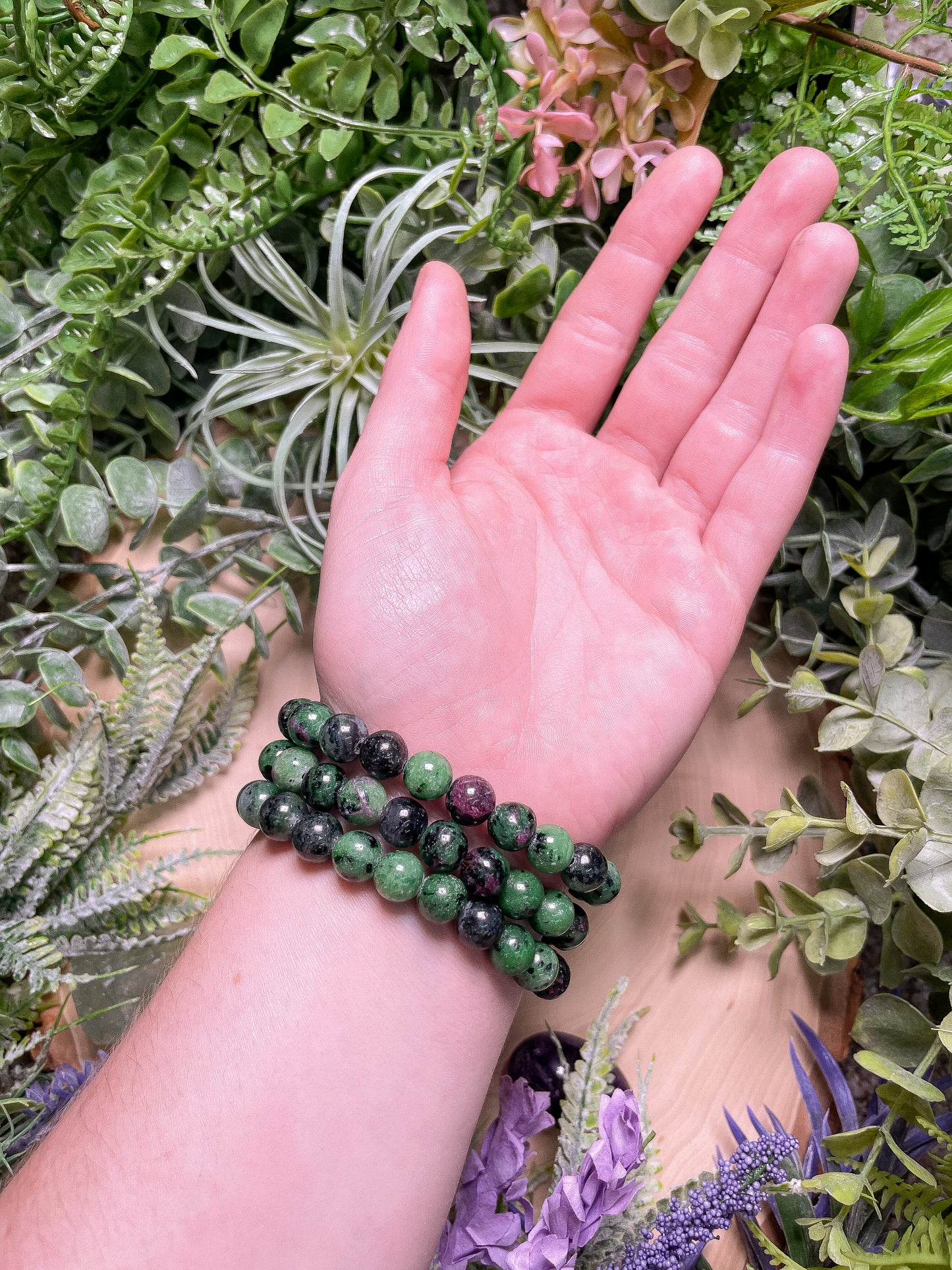 Ruby Zoisite Bracelet