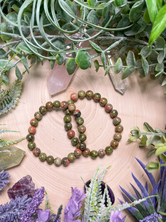 Unakite Jasper Bracelet