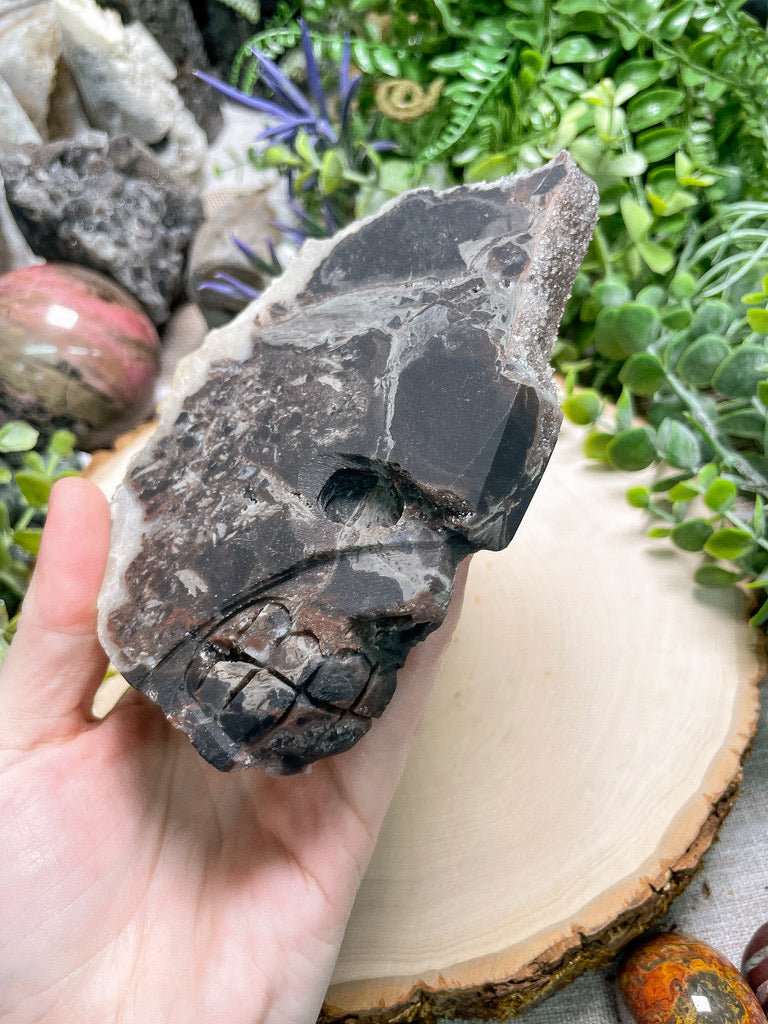 Sphalerite and Calcite Skull