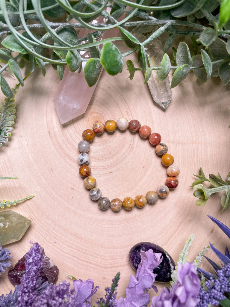 Crazy Lace Agate Bracelet