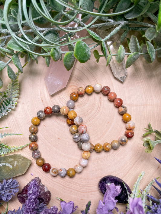 Crazy Lace Agate Bracelet