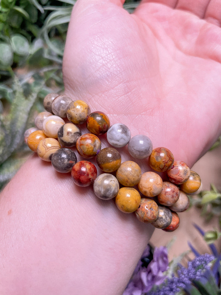 Crazy Lace Agate Bracelet