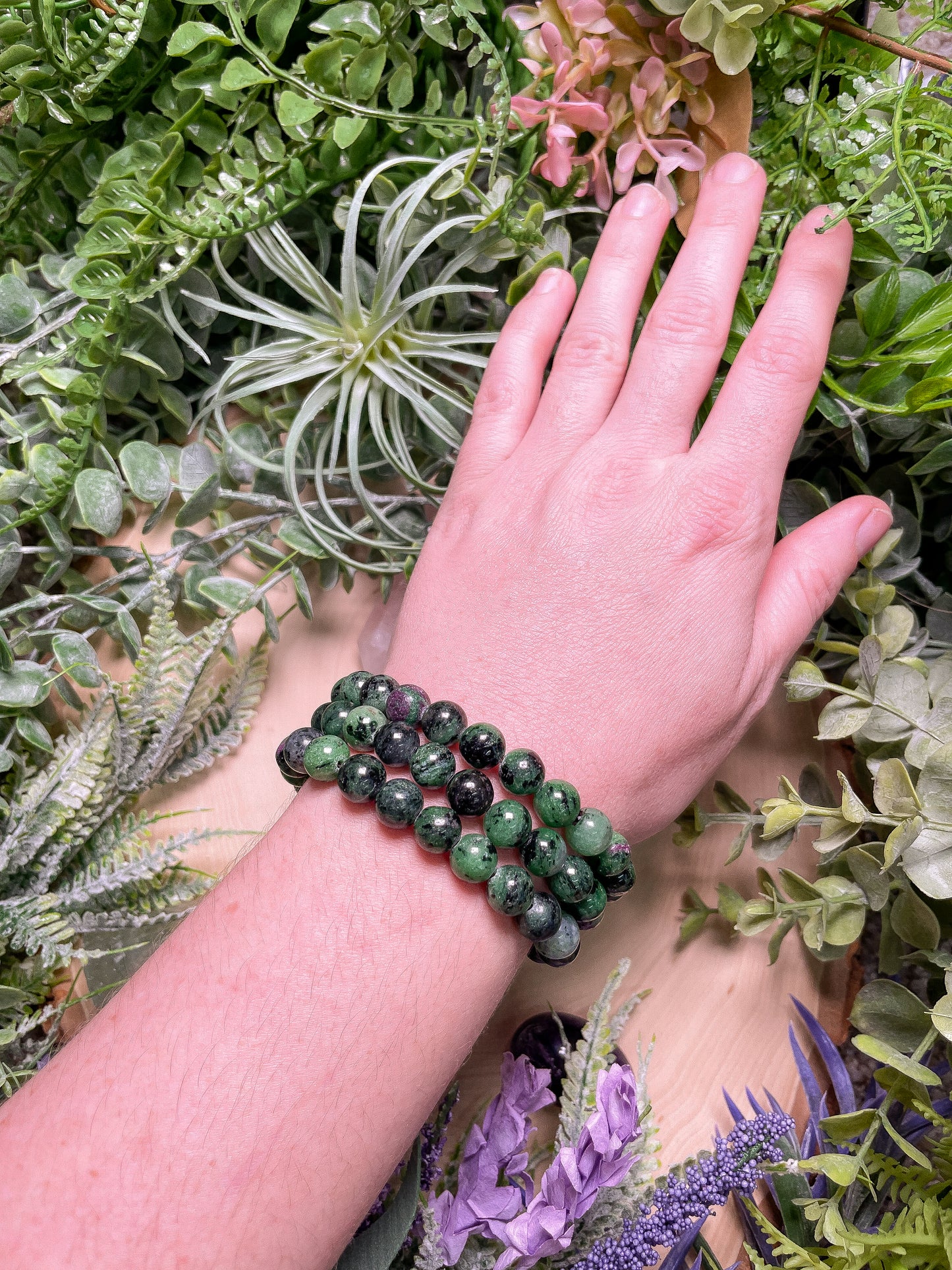 Ruby Zoisite Bracelet