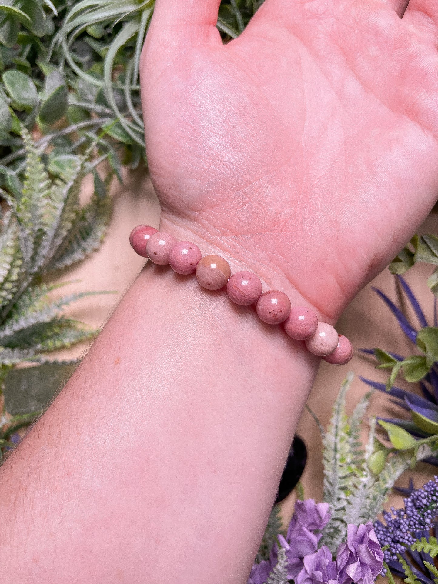 Pink Rhodonite Bracelet