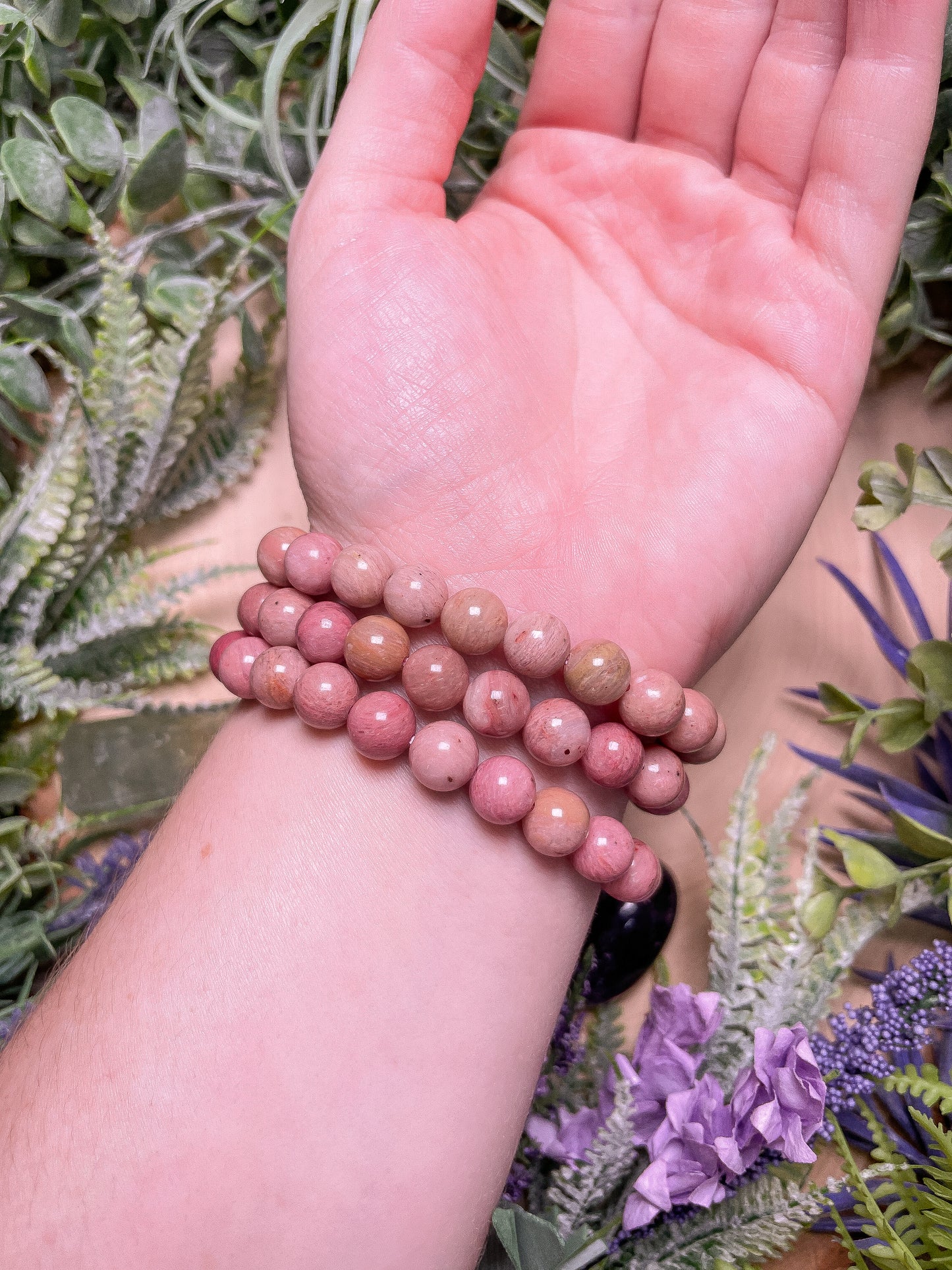 Pink Rhodonite Bracelet